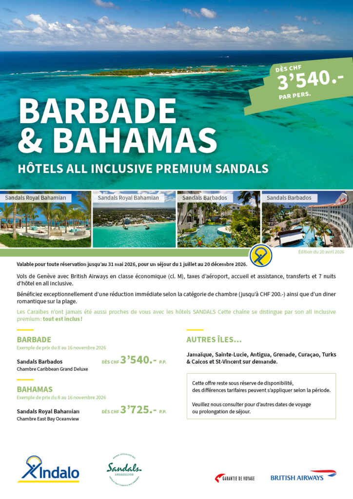 Sandals_Barbade et Bahamas
