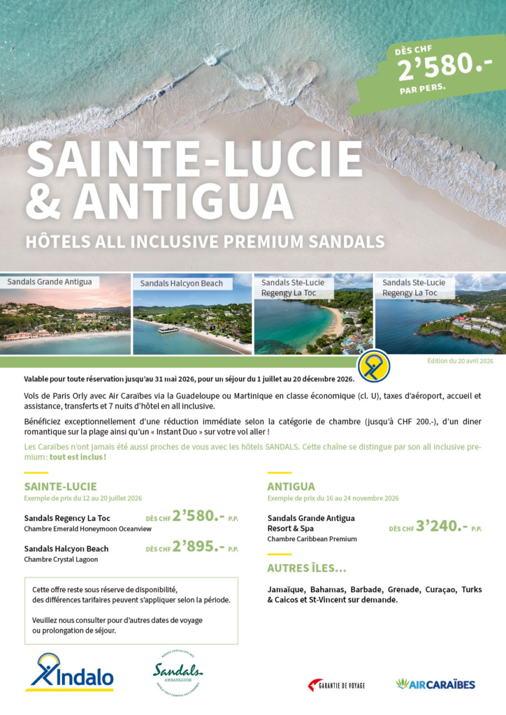 Sandals_Sainte-Lucie et Antigua